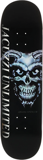 JACUZZI SPENCER DEMON SKATEBOARD DECK 8.5 BLACK EX7