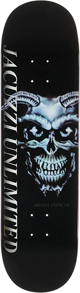 JACUZZI SPENCER DEMON SKATEBOARD DECK 8.5 BLACK EX7