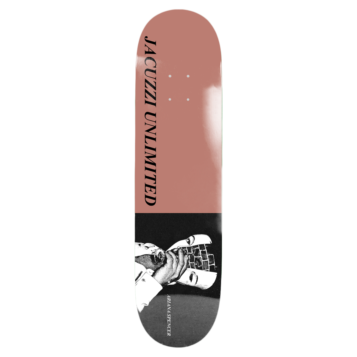 JACUZZI SPENCER WINE SKATEBOARD DECK-8.25 ROSE EX7