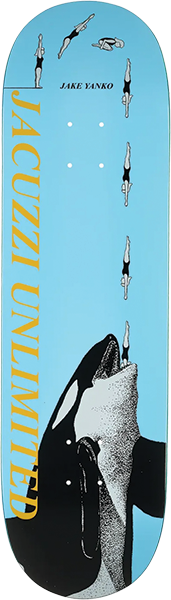 JACUZZI YANKO HIGH DIVE SKATEBOARD DECK 8.75 LT.BLUE EX7