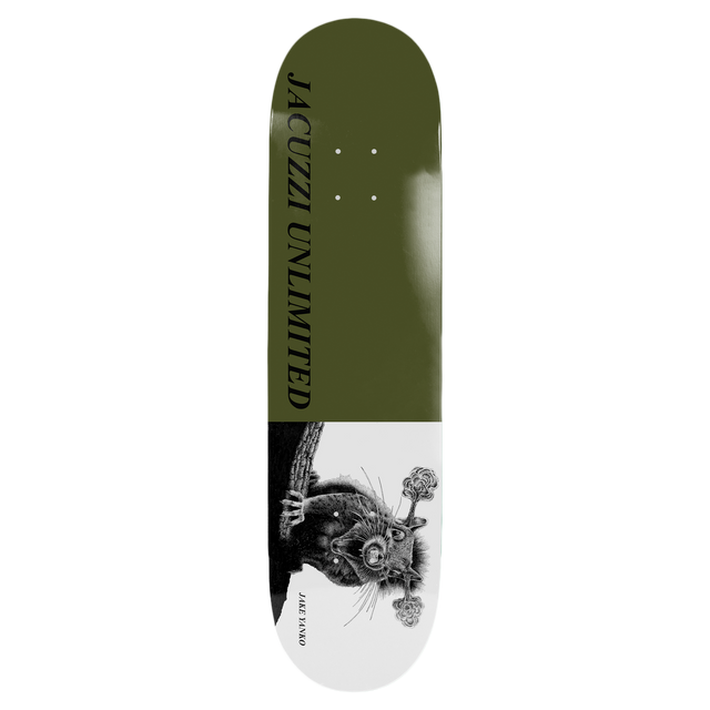 JACUZZI YANKO RABID SKATEBOARD DECK-8.75 GREEN EX7