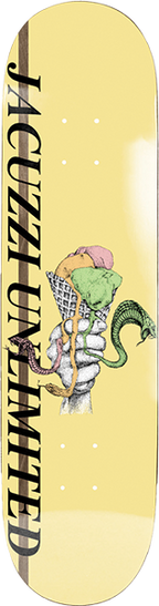 JACUZZI YANKO VENOM TREAT SKATEBOARD DECK-8.25 CREAM EX7