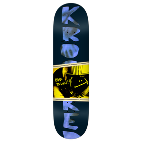 KROOKED BTW SKATEBOARD DECK-8.25 BLACK w/grip