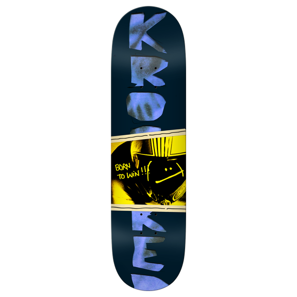 KROOKED BTW SKATEBOARD DECK-8.25 BLACK w/grip