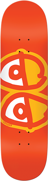 KROOKED EYES SKATEBOARD DECK-8.06 ORANGE