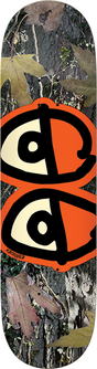 KROOKED EYES CAMO SKATEBOARD DECK-8.25 ORANGE