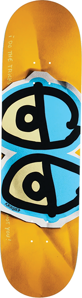 KROOKED EYES DBX SKATEBOARD DECK-8.38 GOLD