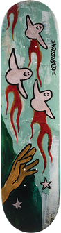 KROOKED FIREBIRDS SKATEBOARD DECK-8.12 GREEN