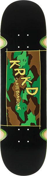KROOKED KAMO SKATEBOARD DECK 8.25 BLACK