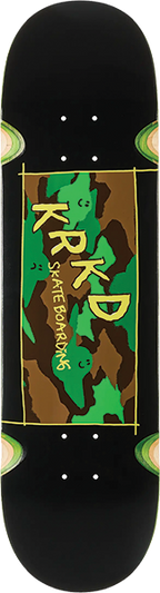 KROOKED KAMO SKATEBOARD DECK 8.25 BLACK