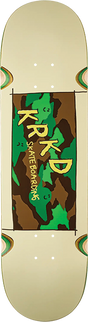 KROOKED KAMO SKATEBOARD DECK 8.5 WHITE