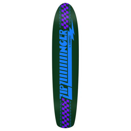 KROOKED ZIIIIIIIINGER SKATEBOARD DECK-7.7x35.75 DK GRN w/grip