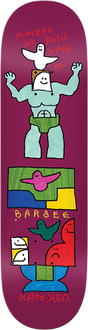 KROOKED BARBEE WE SKATEBOARD DECK-8.75