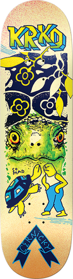 KROOKED CERNICKY MAD TURTLE SKATEBOARD DECK-8.5 TF