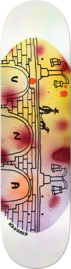 KROOKED FARRAR UNA'S BRIDGE SKATEBOARD DECK-8.5