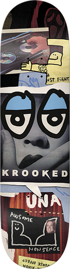 KROOKED FARRAR NONSENSE SKATEBOARD DECK-8.28