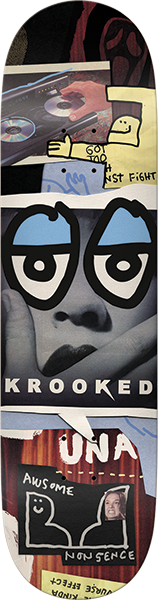 KROOKED FARRAR NONSENSE SKATEBOARD DECK-8.28