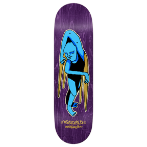 KROOKED GONZALES LAY LYING SKATEBOARD DECK-9.0 BLUE w/grip