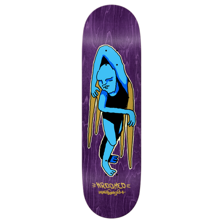 KROOKED GONZALES LAY LYING SKATEBOARD DECK-9.0 BLUE w/grip