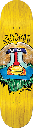 KROOKED GOTTWIG PRIMATE SKATEBOARD DECK-8.12