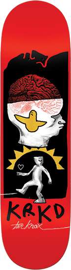 KROOKED KNOX BRAIN AND BIRD SKATEBOARD DECK-8.5