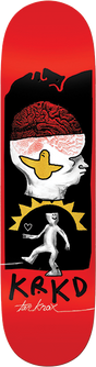 KROOKED KNOX BRAIN AND BIRD SKATEBOARD DECK-8.5