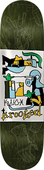 KROOKED KNOX GRENADIER SKATEBOARD DECK-8.28 GREEN
