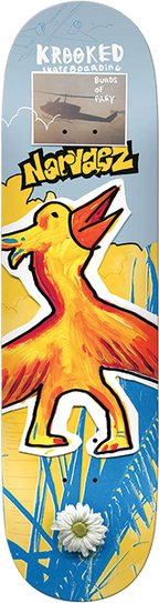 KROOKED NARVAEZ BURDS SKATEBOARD DECK-8.38