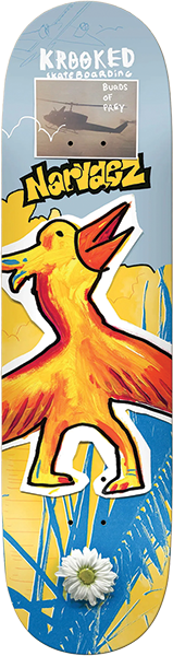 KROOKED NARVAEZ BURDS SKATEBOARD DECK-8.38
