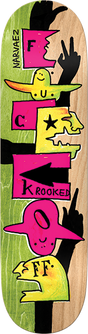 KROOKED NARVAEZ F OFF SKATEBOARD DECK-8.38