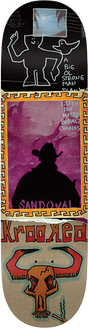 KROOKED SANDOVAL GUN SLINGER SKATEBOARD DECK-9.02