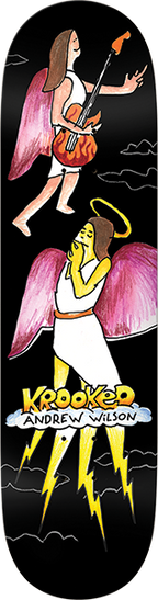 KROOKED WILSON ANGEL SKATEBOARD DECK-8.25 TF