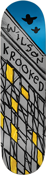 KROOKED WILSON LINK SKATEBOARD DECK-8.5