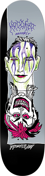 KROOKED WORREST SATANS SERVICE SKATEBOARD DECK-8.3 SLICK