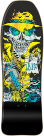 LAKE GANGSTER REISSUE SKATEBOARD DECK-9.75x32.12 BLACK STAIN