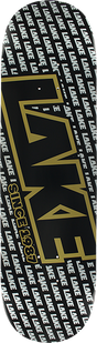 LAKE GOLD DIGGER LOGO SKATEBOARD DECK-8.5 BLK/SIL/GOLD