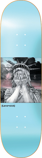 LOVESICK LIBERTY? SKATEBOARD DECK-8.25 BLUE