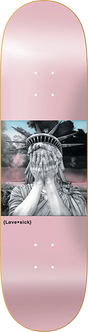 LOVESICK LIBERTY? SKATEBOARD DECK-8.5 PINK