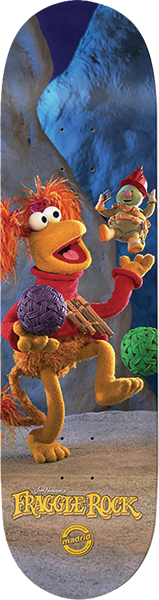 MADRID X FRAGGLE ROCK RED SKATEBOARD DECK-8.25
