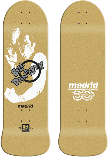 MADRID DANFORTH SHOF 2026 SKATEBOARD DECK-9.25X29.62 GOLD LTD