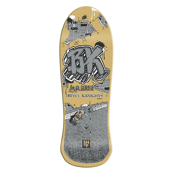 MADRID KANIGHTS SHOF 2026 50TH SKATEBOARD DECK-10X30 GOLD LTD