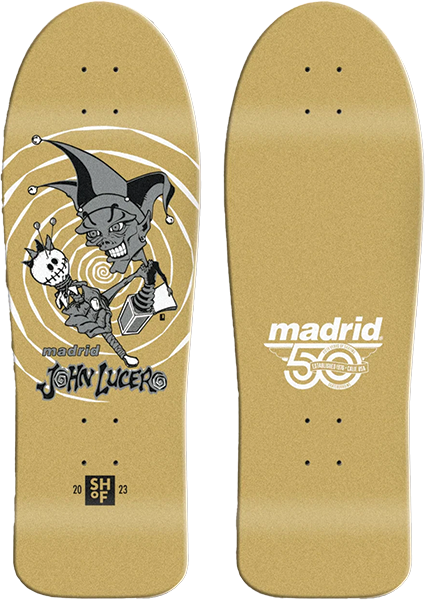MADRID LUCERO SHOF 2026 SKATEBOARD DECK-10X30 GOLD LTD