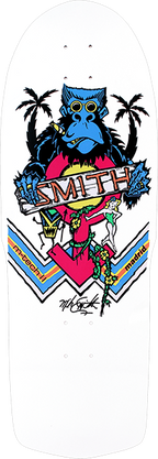 MADRID SMITH APE REISSUE SKATEBOARD DECK-10x30.75 WHT