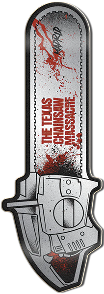 MADRID TCM LTD CHAINSAW 50TH SKATEBOARD-11.25X32.37 SIL