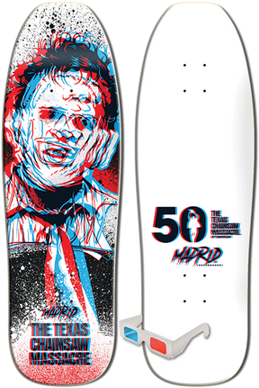 MADRID TCM LTD HEAD CHEESE 3D/POOL SUN SKATEBOARD DECK-9.5X31