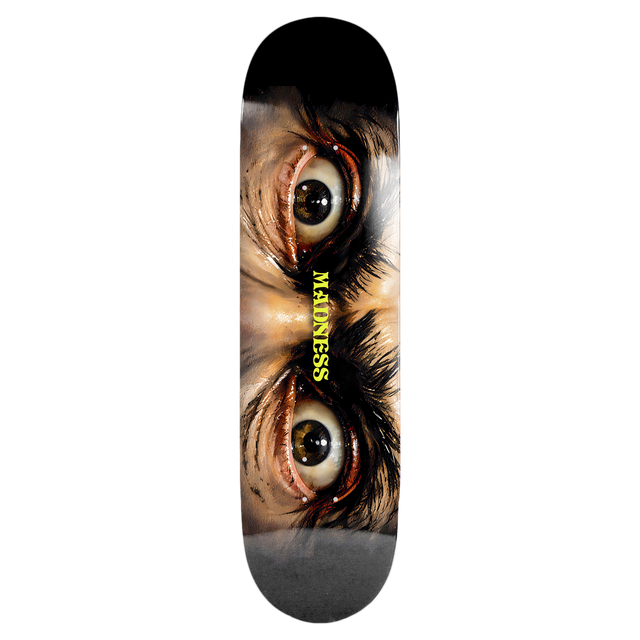MADNESS BLACK EYES SKATEBOARD DECK-8.5 BLK R7
