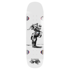 MADNESS LONG HAUL SKATEBOARD DECK-8.75 WHT R7
