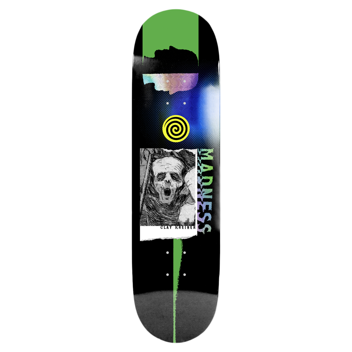 MADNESS KREINER HOWLING SKATEBOARD DECK-8.5 BLK R7
