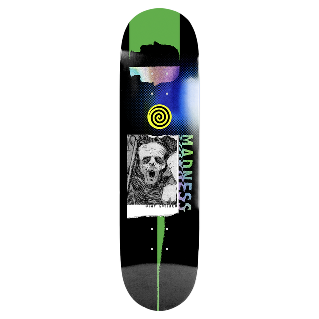 MADNESS KREINER HOWLING SKATEBOARD DECK-8.5 BLK R7