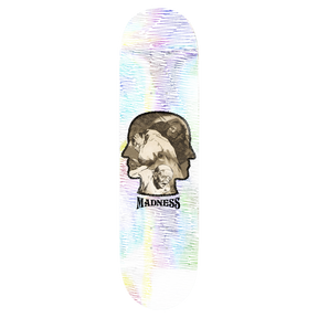 MADNESS MCKENZIE DEMONS SKATEBOARD DECK-8.25 WHT/HOLO R7